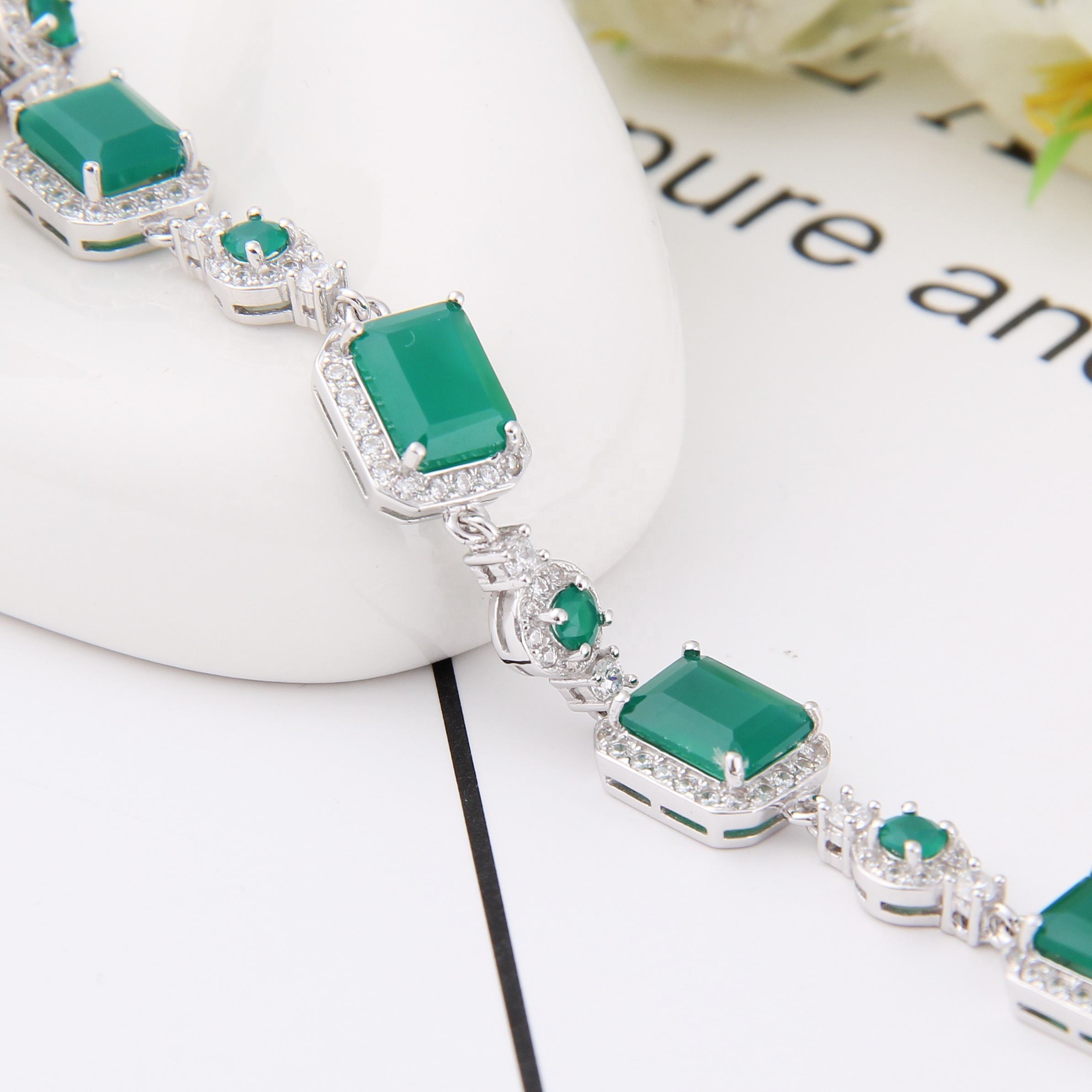 Green Gemstone Bracelet