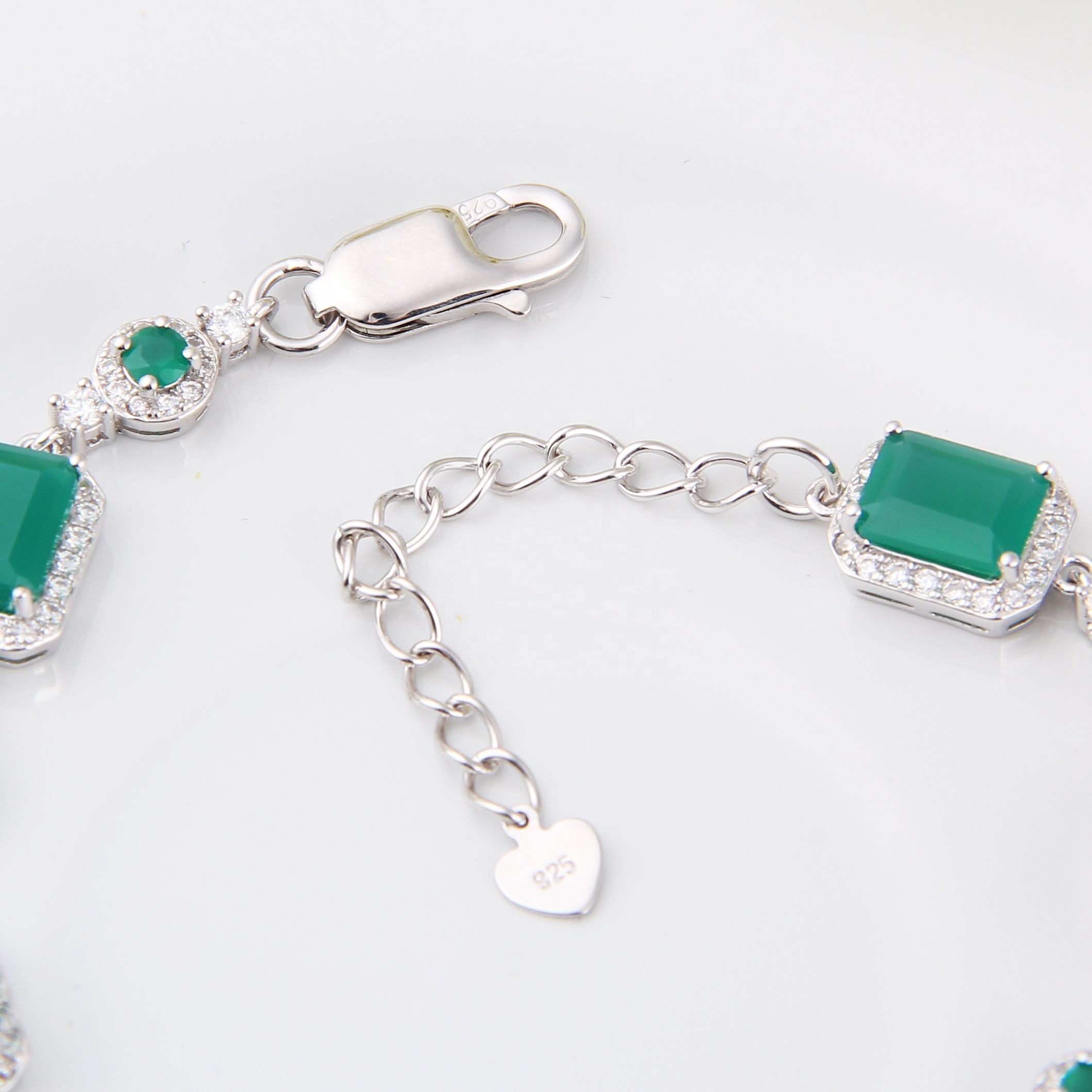 Green Gemstone Bracelet