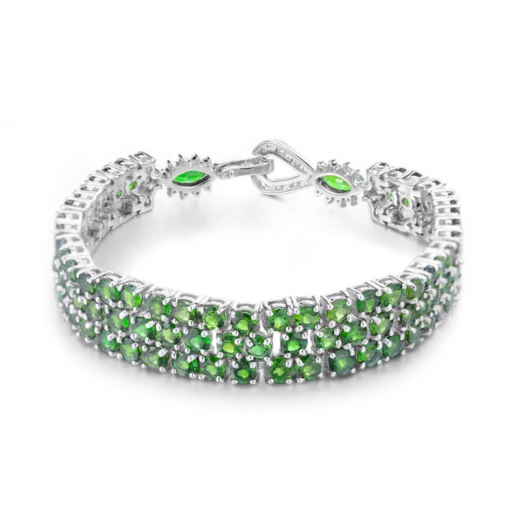 Natural Chrome Diopside Bracelet