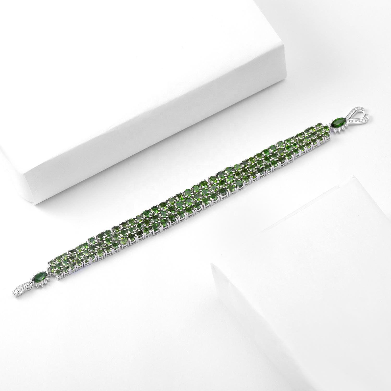 Natural Chrome Diopside Bracelet