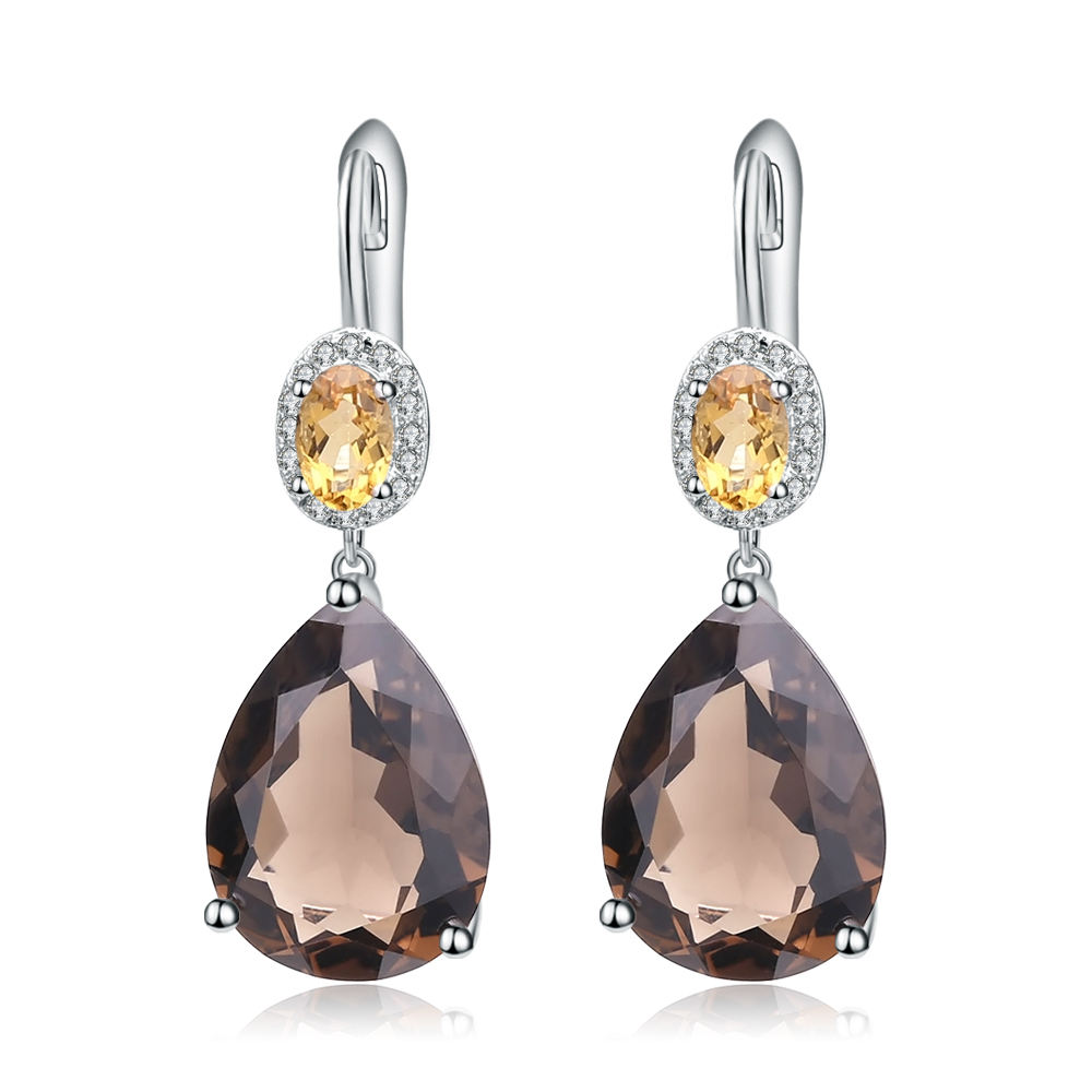Natural Quartz Earrings