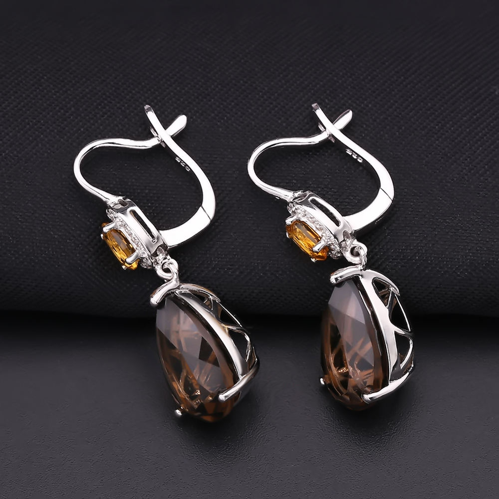 Natural Quartz Earrings