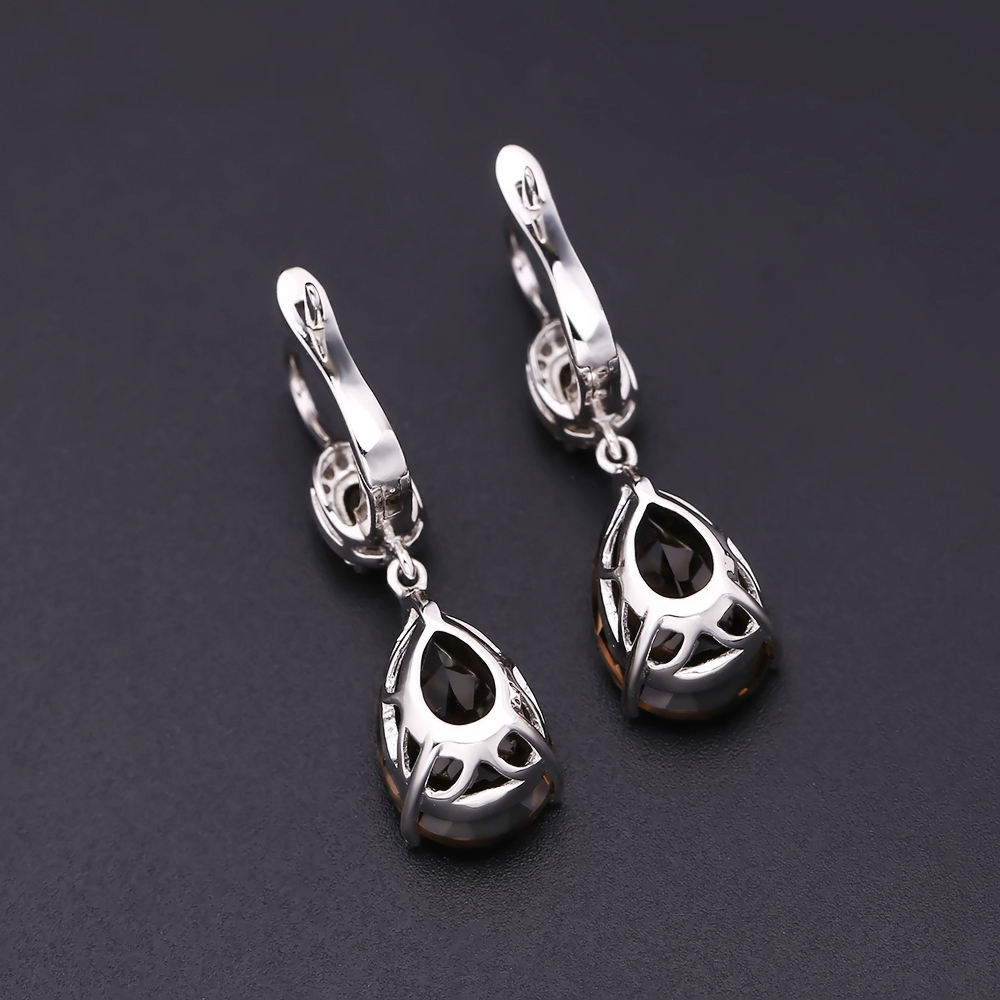 Natural Quartz Earrings