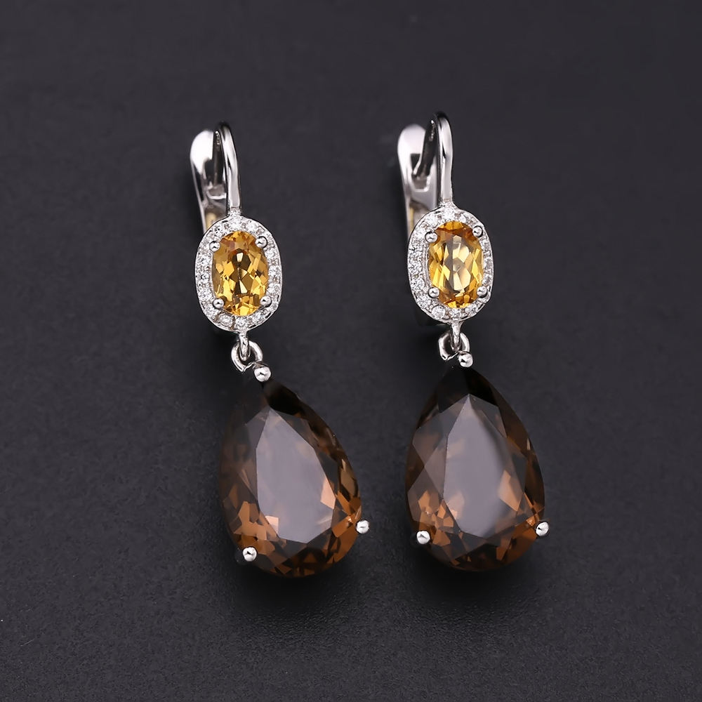 Natural Quartz Earrings