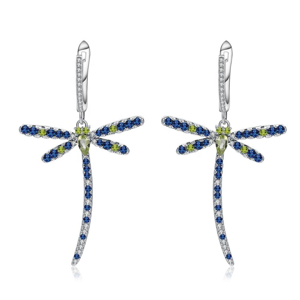 Sterling Silver Dragonfly Earrings