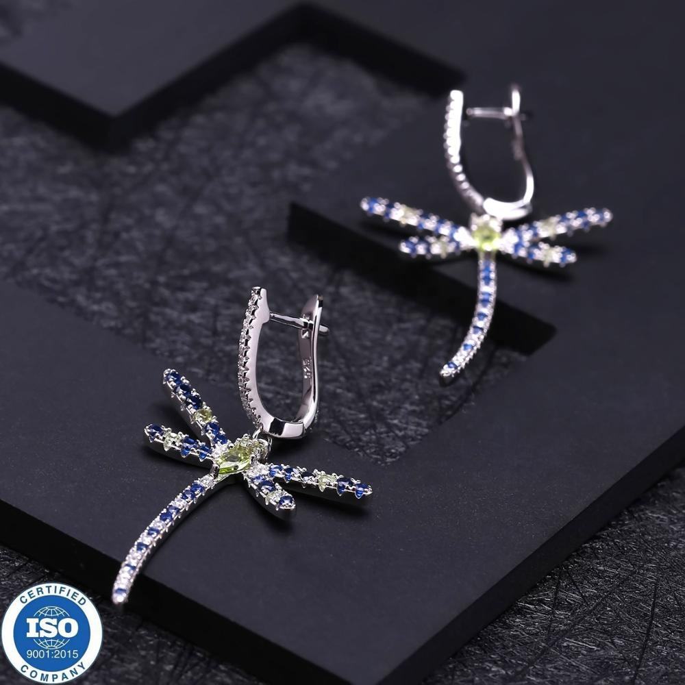 Sterling Silver Dragonfly Earrings