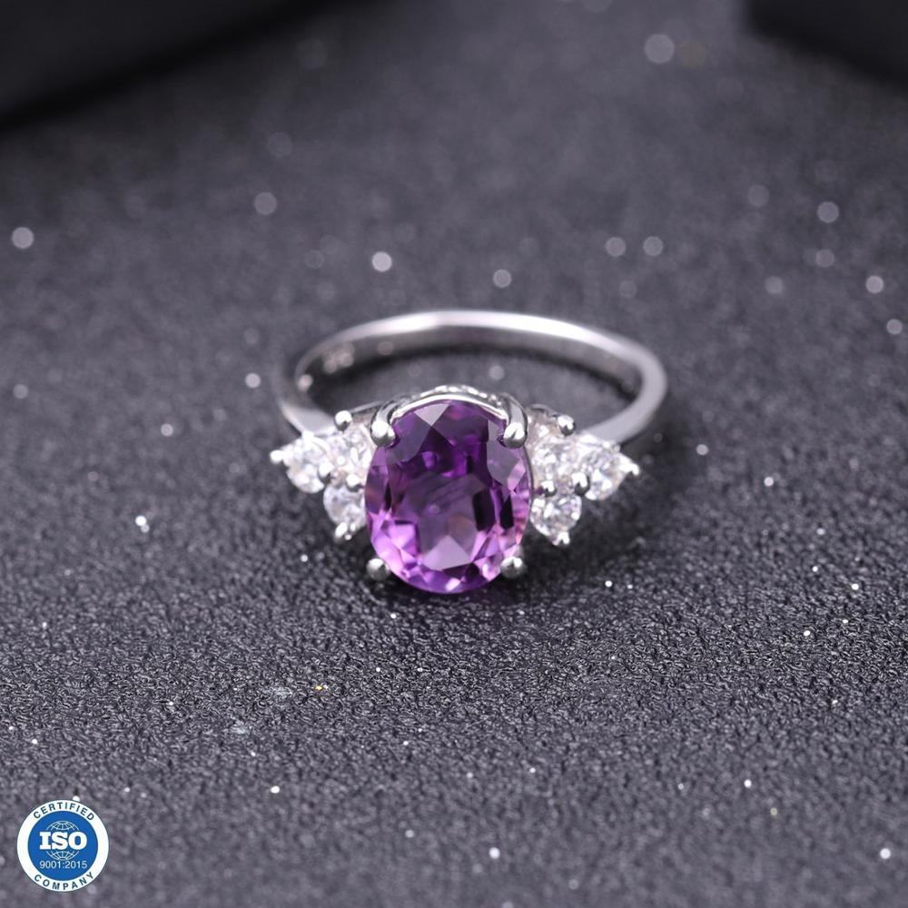 Amethyst and Cubic Zirconia Ring