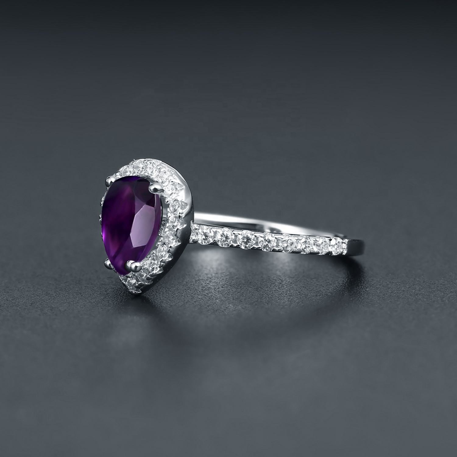 Amethyst Sterling Silver Ring