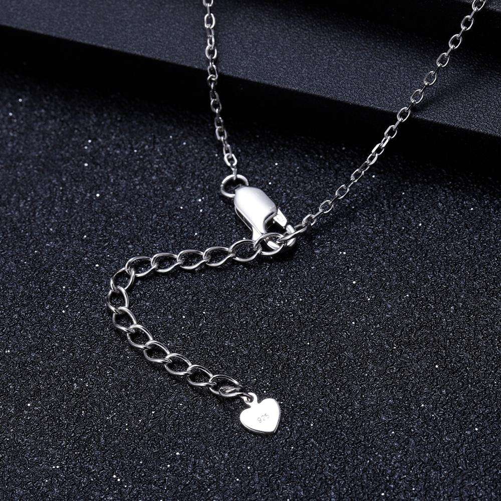 Heartbeat Necklace with Garnet and Cubic Zirconia