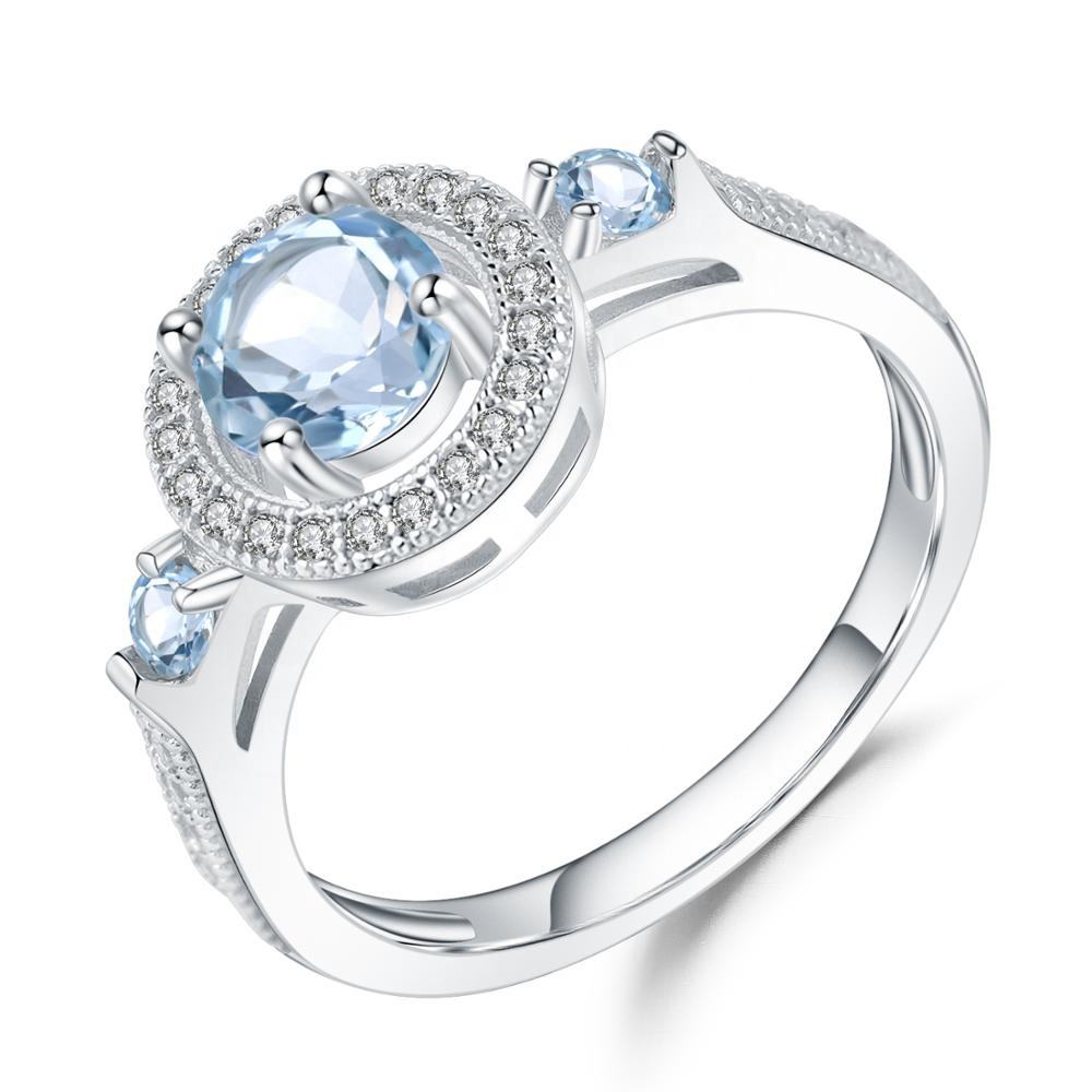 Sky Blue Topaz Ring
