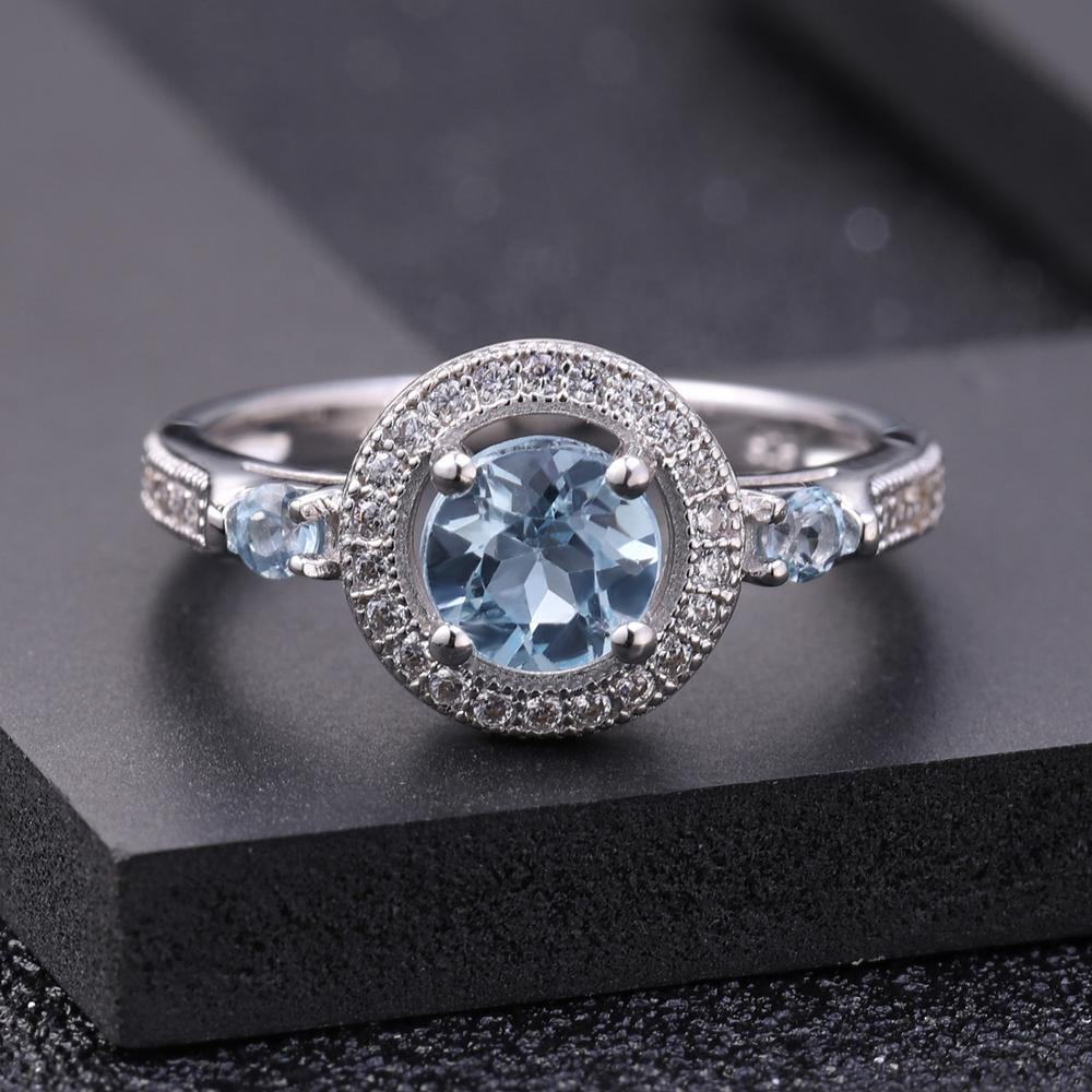 Sky Blue Topaz Ring