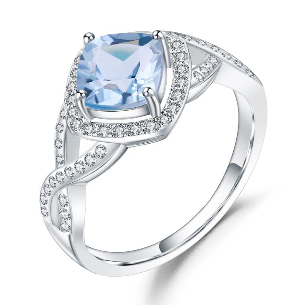 Sterling Silver Sky Blue Topaz Ring