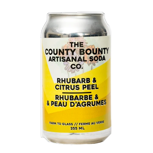 County Bounty Rhubarb & Citrus Peel Soda