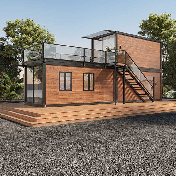 1BHK Duplex Prefab House with Rooftop Deck, Fully Furnished Modular Kitchen and Washroom Interiors, 592 sq. ft, Tiny House, Prefab Container House, Easy Setup
