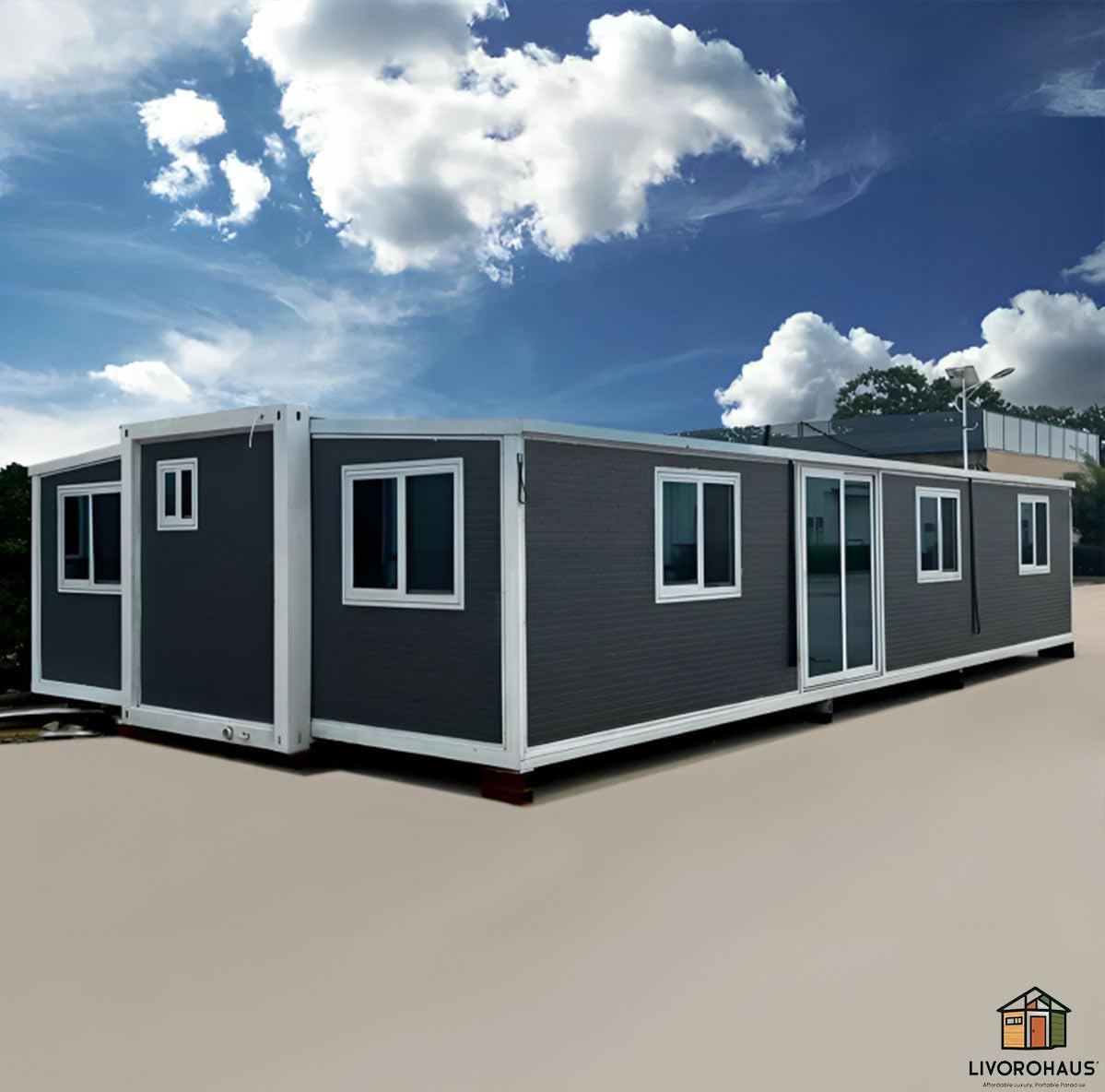 Prefab House Fully Furnished 3 Bedroom 775 sq.feet, Kitchen and Washroom/Bathroom, Portable Foldable Homes, Tiny Homes for Families