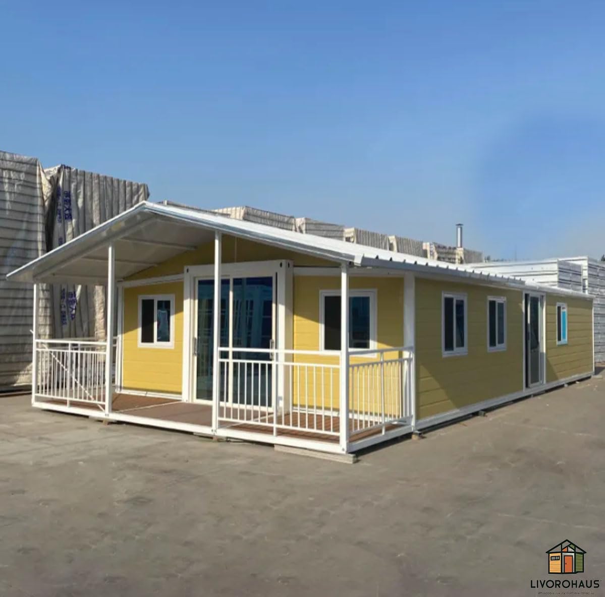 Prefab House Fully Furnished 3 Bedroom 775 sq.feet, Kitchen and Washroom/Bathroom, Portable Foldable Homes, Tiny Homes for Families