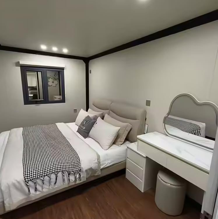 775 sq.ft Luxury Prefab House for Family, Modern House with 3 Bedrooms, 2 Living Rooms, Kitchen & Bathroom Fully Furnished, Ready-to-Move Prefab House, Prefab Homes for Family.