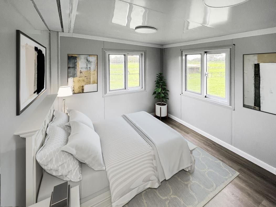 Prefab House, Fully Furnished 3 Bedroom 388sq.feet, Kitchen, Washroom/Bathroom, Portable Foldable Homes, Tiny Homes, Portable Houses, Customizable