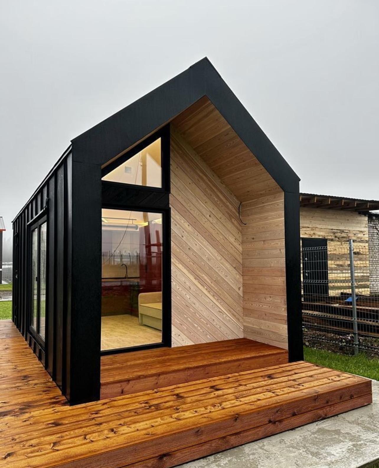 Cabinhaus Luxury 1BHK 1BATH Tiny Home Fully Furnished Modern 20m² Prefab Cabin 1-Bed Container House Affordable Turnkey Living Solution