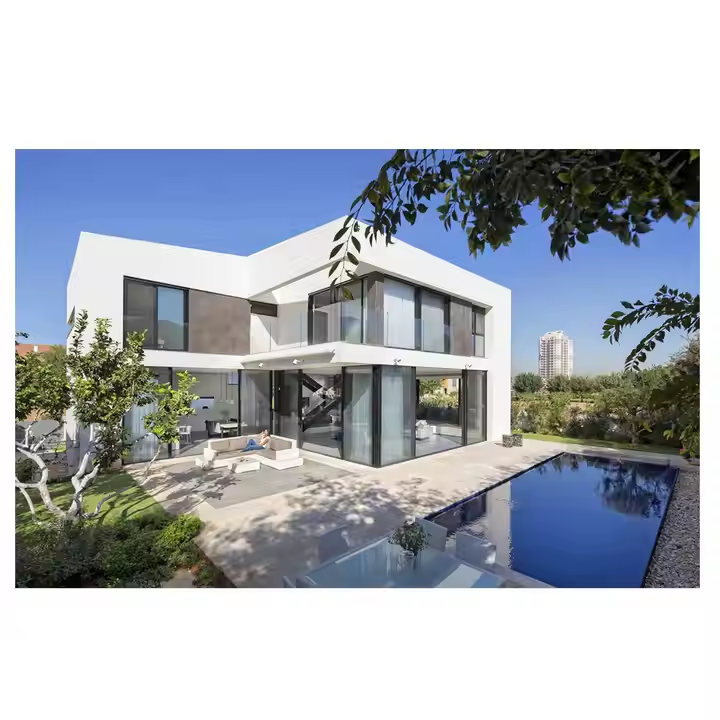 Villa Amarelle Luxury 3bhk Prefabricated Villa with Private Pool, USD- 499/sqm, Disaster Resistant Prefab House, Livorohaus