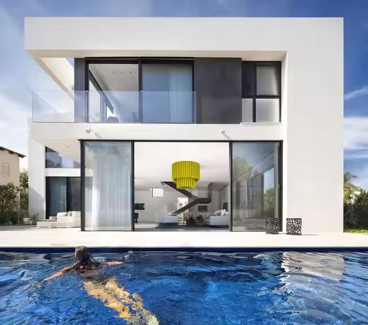 Villa Amarelle Luxury 3bhk Prefabricated Villa with Private Pool, USD- 499/sqm, Disaster Resistant Prefab House, Livorohaus
