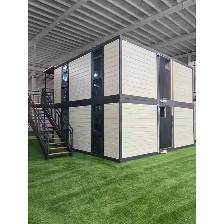 Livorohaus 2 - Storey  4BHK (388sqf + 388sqf) Prefabricated Portable Home Fully - Furnished Prefab Villa Tiny House with Balcony More Space  Sustainable Design Affordable Luxury