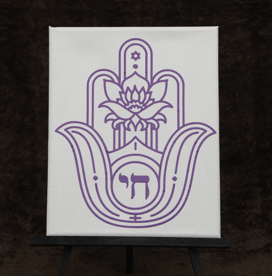 Lotus Hamsa Blessing 