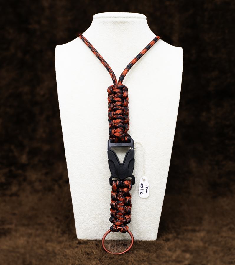 Adventure Ready Red & Black Lanyard