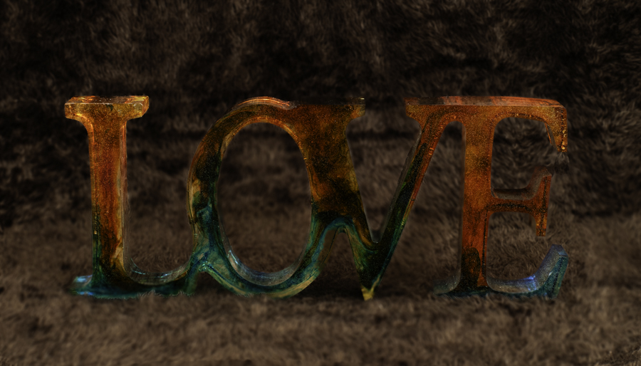 Color Swirl LOVE 