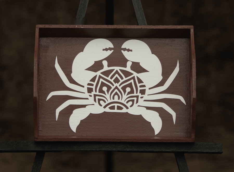 Crab Mandala Trinket Tray