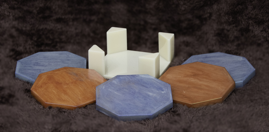 Coastal Blend Coaster Set with Holder