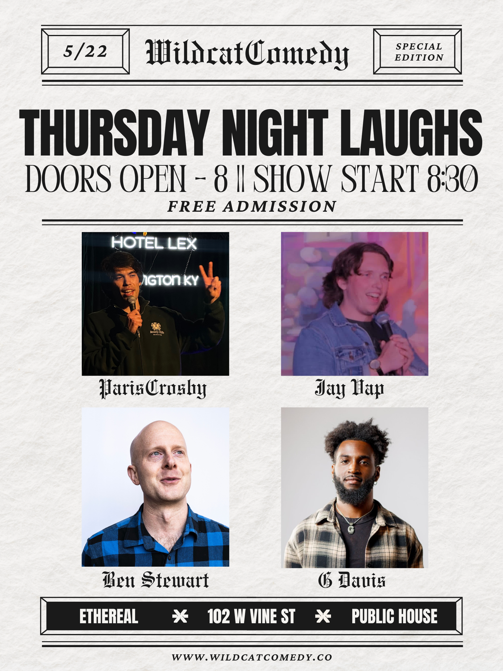Thursday Night Laughs Comedy Show