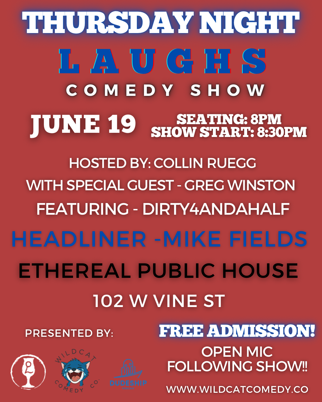 Thursday Night Laughs Comedy Show