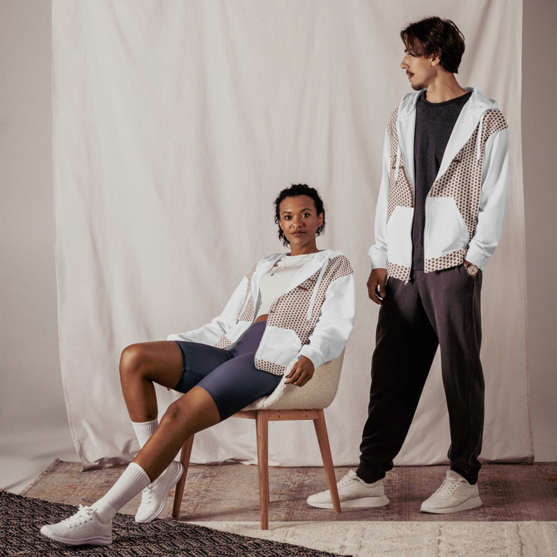 Unisex Zip Hoodie by Rose Lion – Fashionable, Cozy, Lightweight Full-Zip Jacket