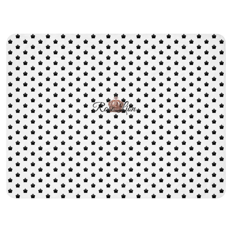 Rose Lion Signature Luxury Sherpa Blanket