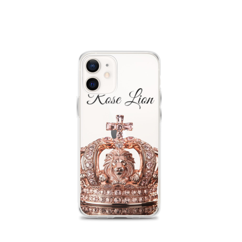 Rose Lion Clear Case for iPhone® - Slim, Stylish, & Shockproof Protection