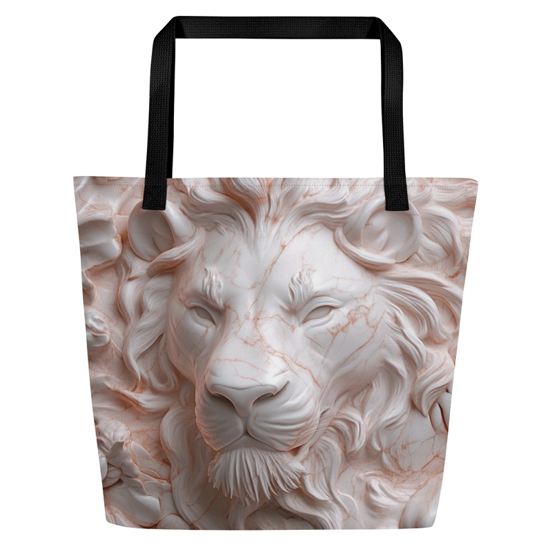 Large Tote Bag by Rose Lion – Stylish, Reusable, Trendy Shoulder Bag
