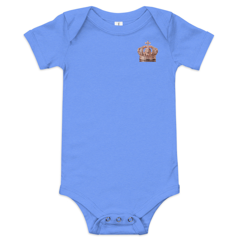 Rose Lion Baby Short Sleeve One Piece – Soft, Comfy & Adorable Bodysuit