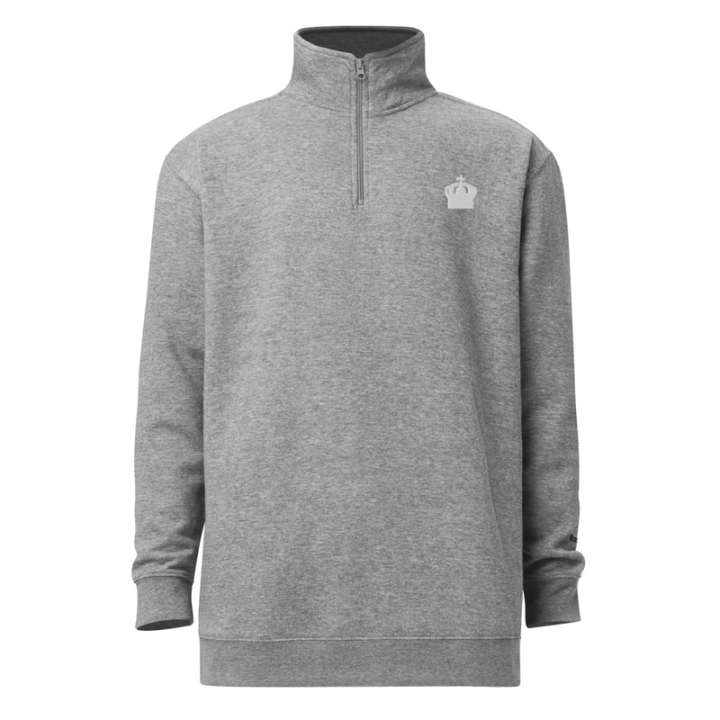 Rose Lion Men's Fleece Pullover – Warm, Stylish, & Comfortable Sweaters (White)
