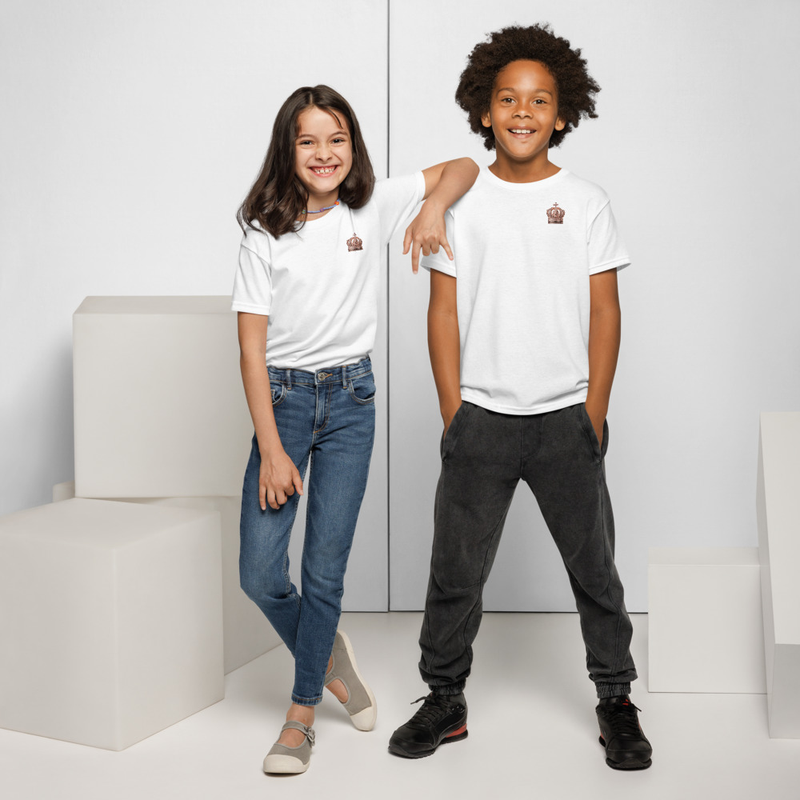 Rose Lion Youth T-Shirt – Soft, Stylish, and Comfortable Tee for Kids