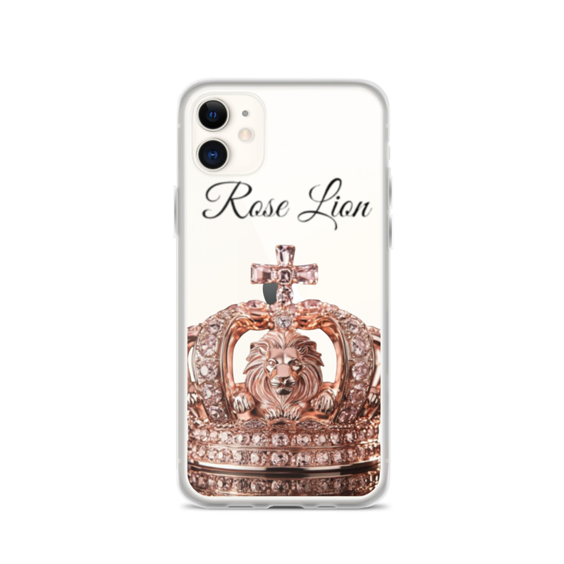 Rose Lion Clear Case for iPhone® - Slim, Stylish, & Shockproof Protection