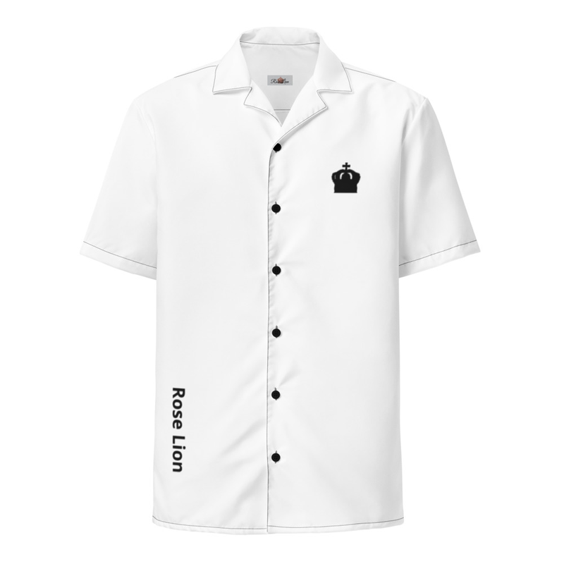 Rose Lion Men's Trendy Stylish Casual -button shirt