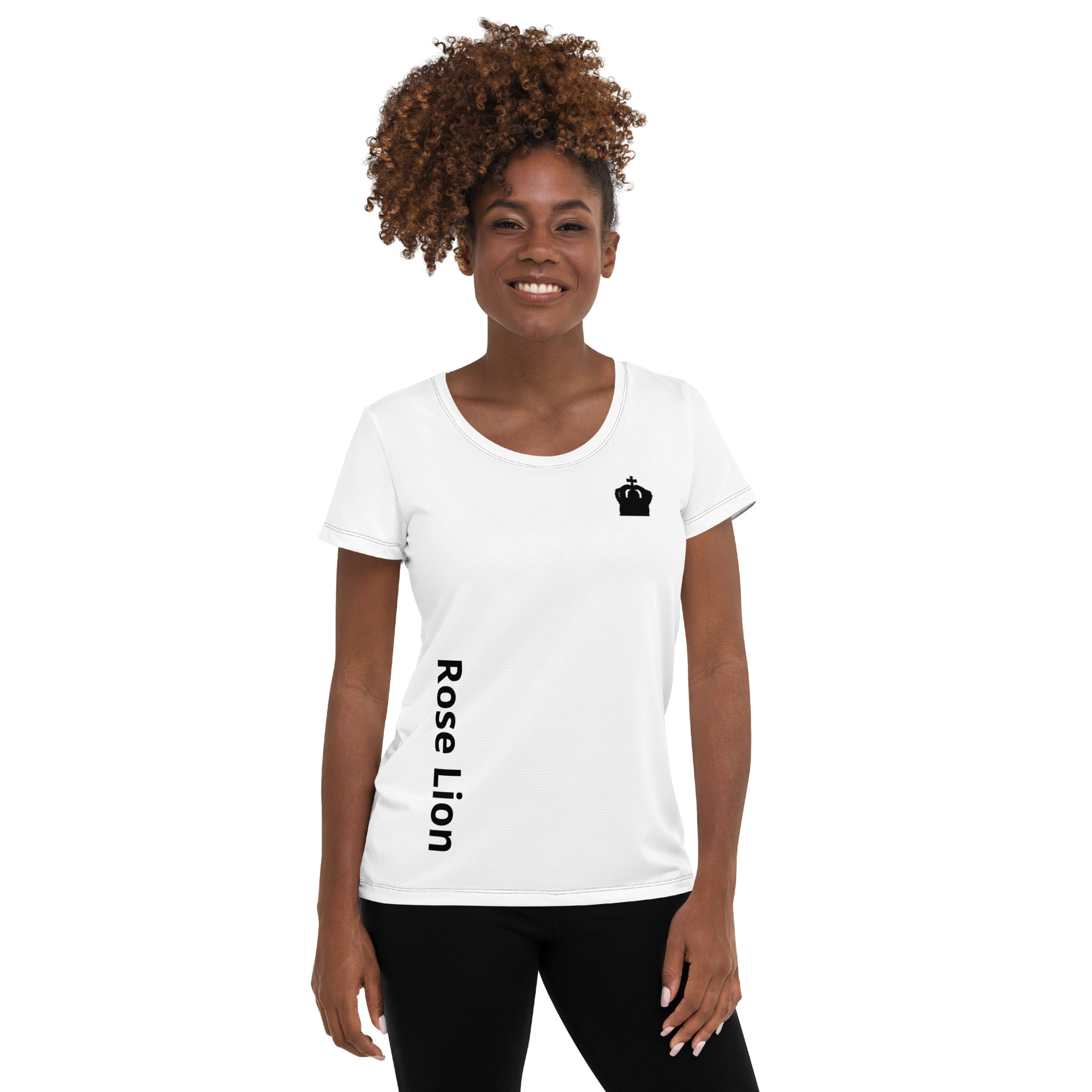 Our Brand All-Over Print Women's Athletic T-Shirt – Stylish, Breathable, and Comfy Tee