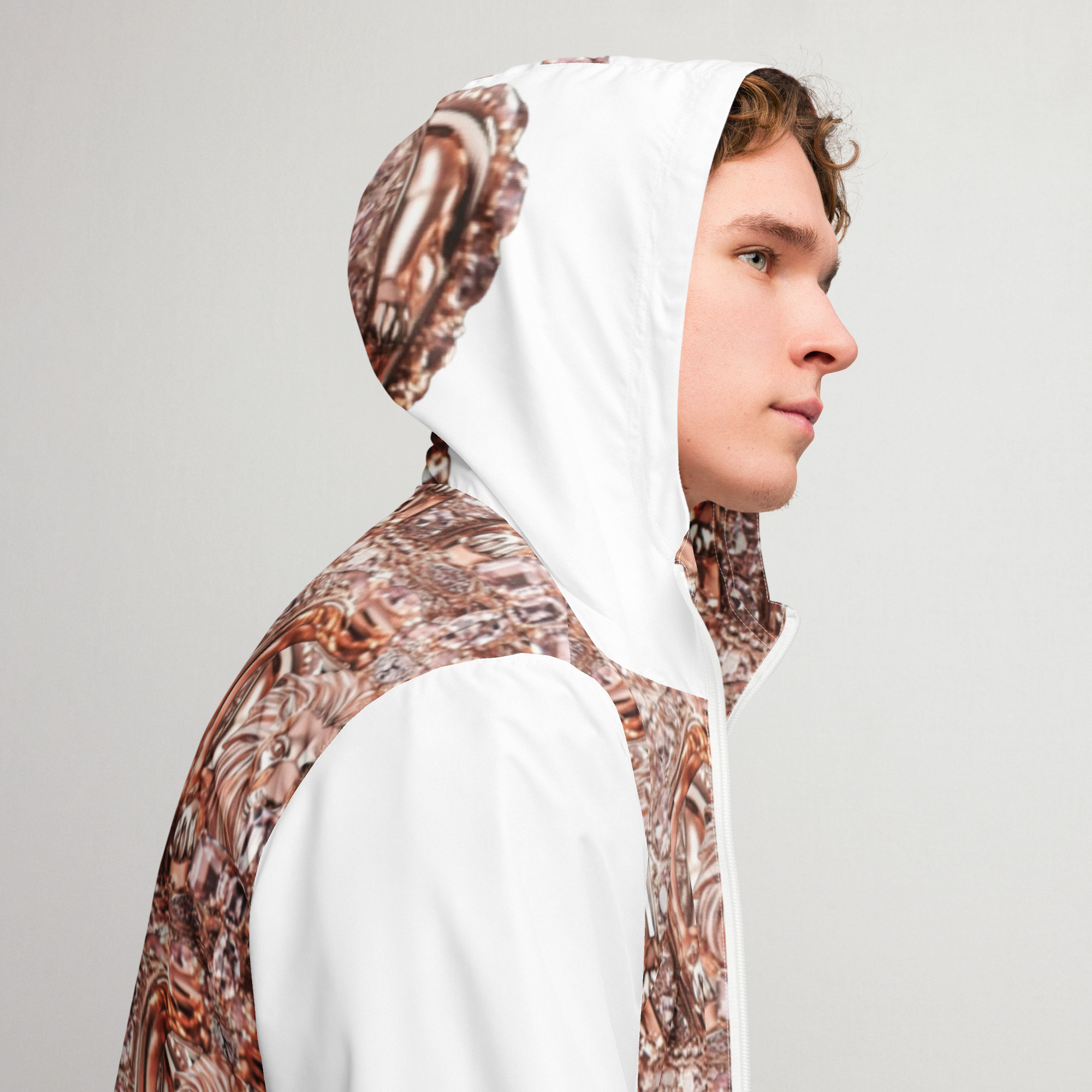 Royal Lion Crown Unisex Windbreaker by Rose Lion – Stylish, Lightweight Jacket