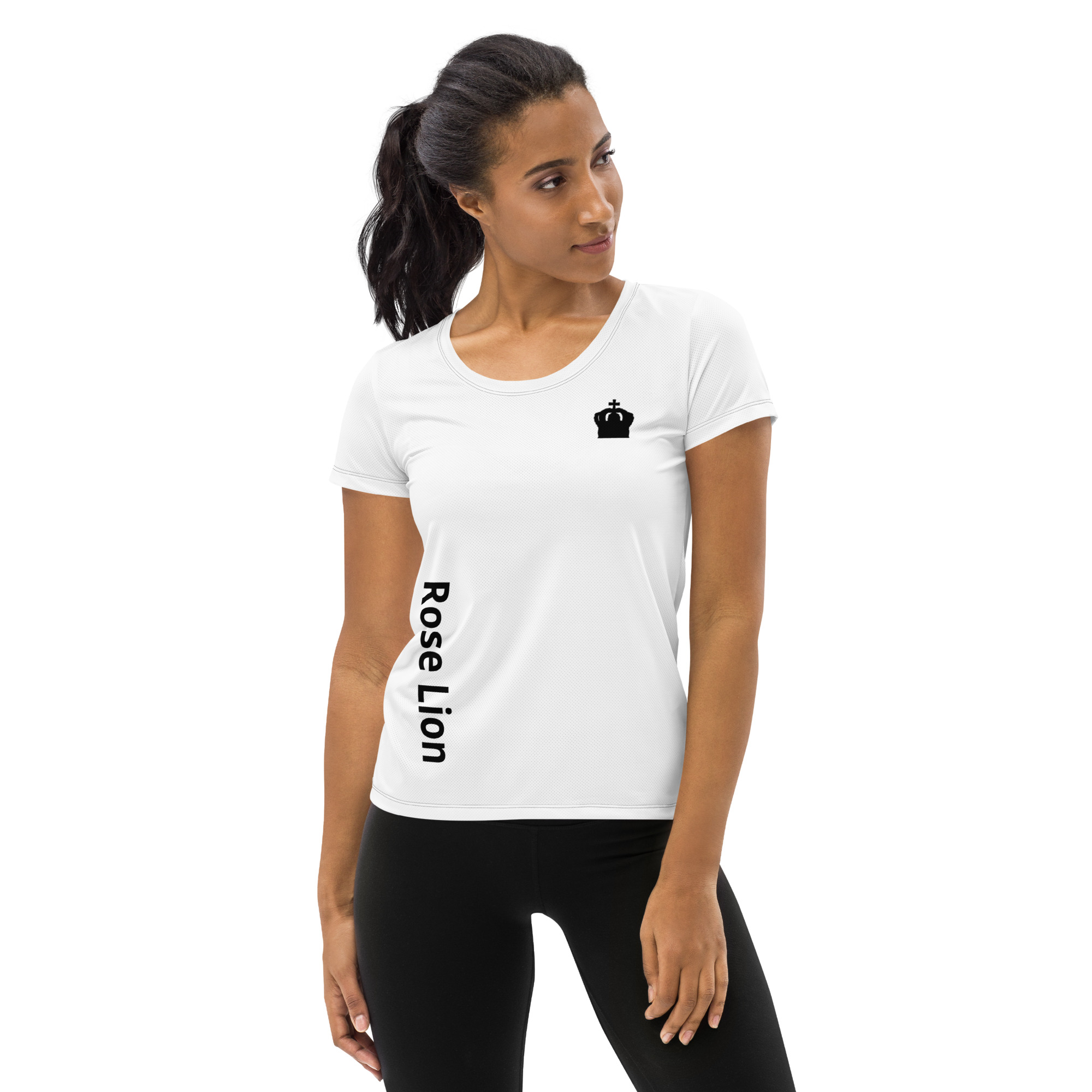 Our Brand All-Over Print Women's Athletic T-Shirt – Stylish, Breathable, and Comfy Tee