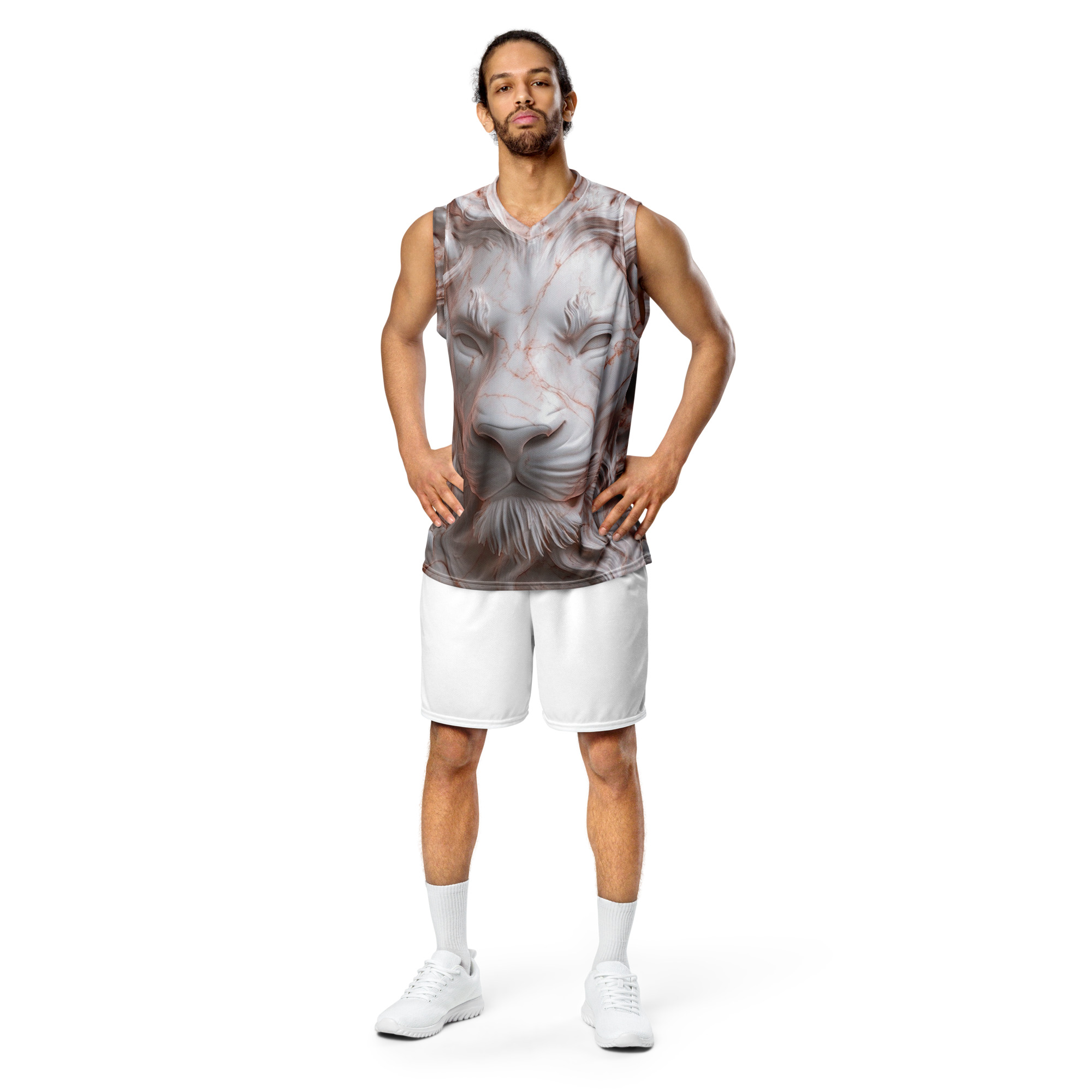 Marble Lion Classic - Fashionable Unisex Basketball Jersey
