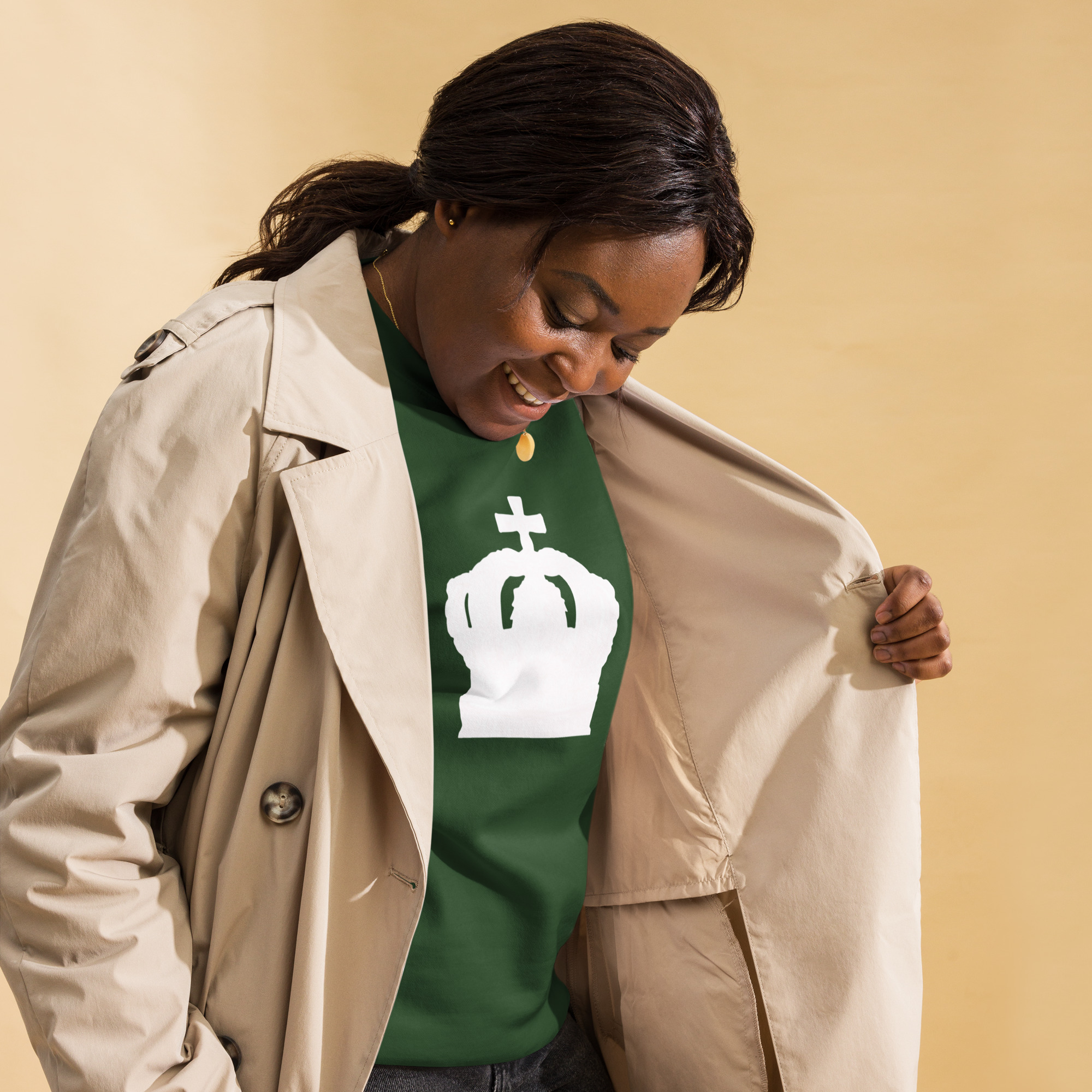 Rose Lion Unisex Premium Sweatshirt | Cotton Heritage-Modern, Stylish, Sustainable