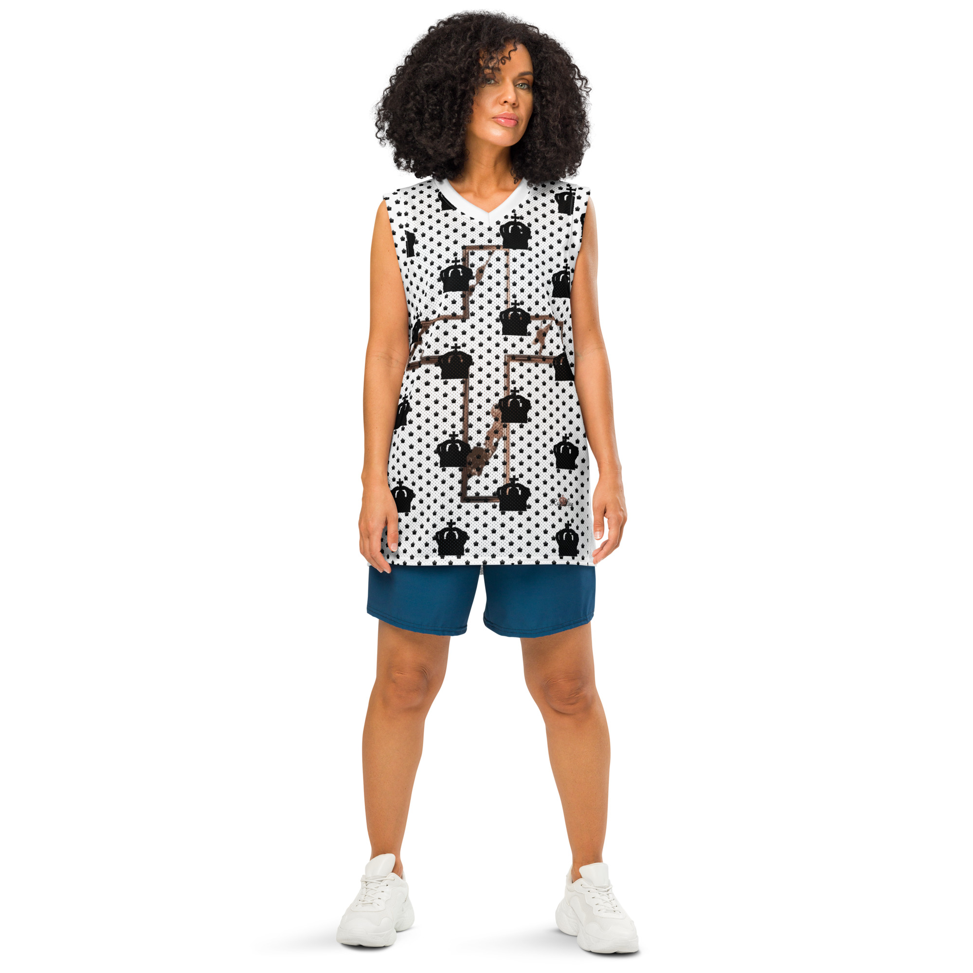 Rose Lion Premium Geometric Emblem Unisex basketball Jersey 