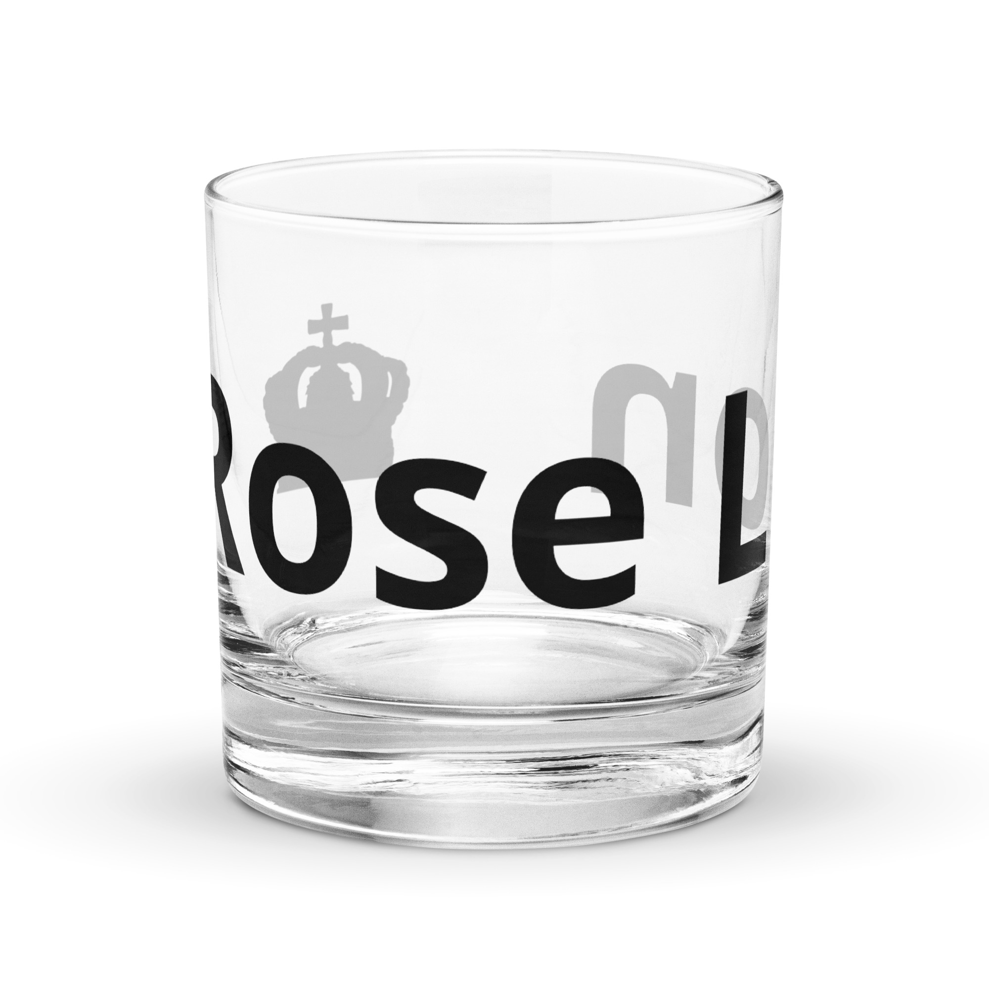 Rose Lion Rocks Glass – Stylish Branded Glass for Whiskey, Cocktails & More