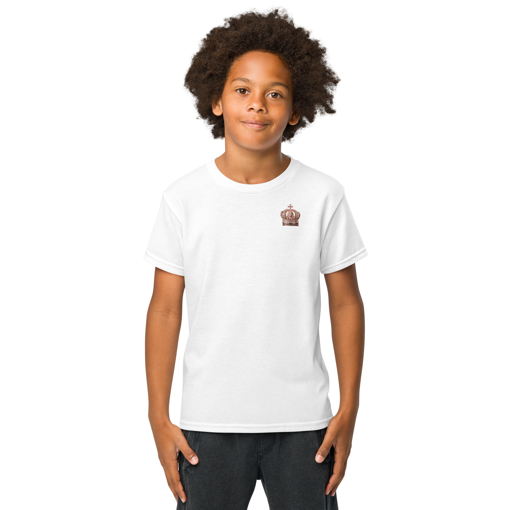 Rose Lion Youth T-Shirt – Soft, Stylish, and Comfortable Tee for Kids